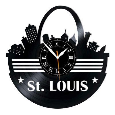Wall Vinyl Record Clock St. Louis 12" 38-1-1 photo