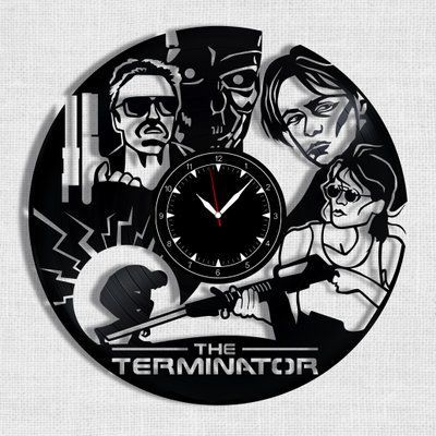 Настінний вініловий годинник Термінатор, діаметр 30см Vinyl-Clock-M-Terminator-2 фото