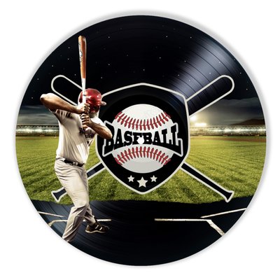 Vinyl Record Decor Baseball 12" UF-Decor-Baseball-1 photo