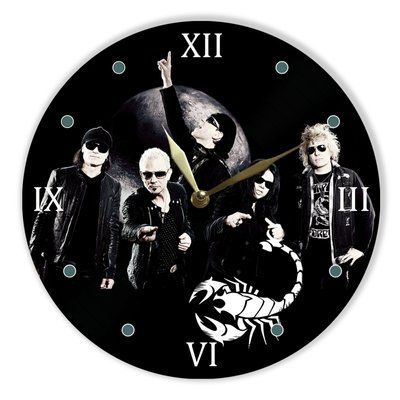 Wall Vinyl Record Clock Scorpions 12" UF-Clock-Scorpions-2 photo