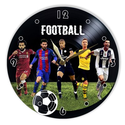 Wall Vinyl Record Clock Football 12" UF-Clock-Football-1 photo