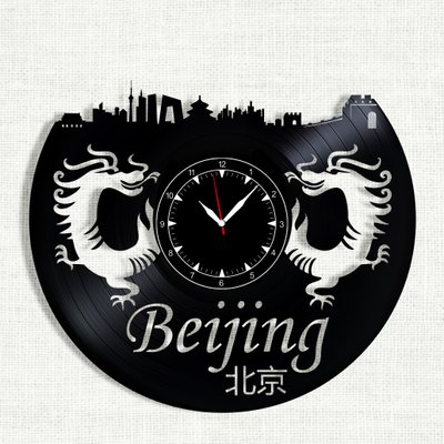 Wall Vinyl Record Clock Beijing 12" Vinyl-Clock-Beijing-1-2 photo