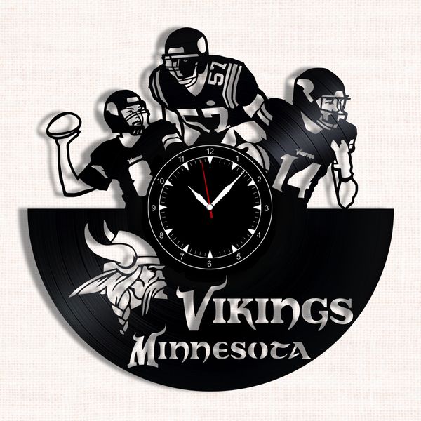 Wall Vinyl Record Clock Minnesota Vikings 12" Vinyl-Clock-Minnesota Vikings-1 photo