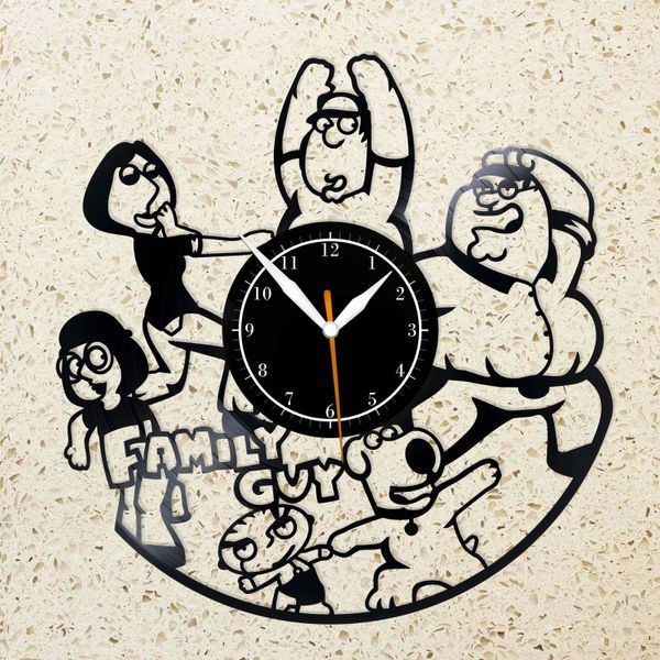 Wall Vinyl Record Clock Family Guy 12" Vinyl-Clock-C-Family Guy-2 photo