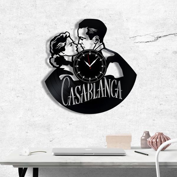 Wall Vinyl Record Clock Casablanca 12" Vinyl-Clock-M-Casablanca-1 photo