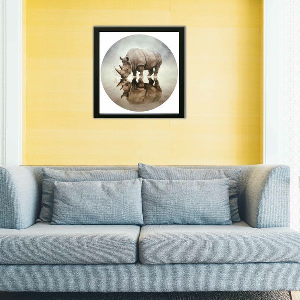 Vinyl Record Decor in a Wooden Frame Rhino 14" 84-4-1 photo