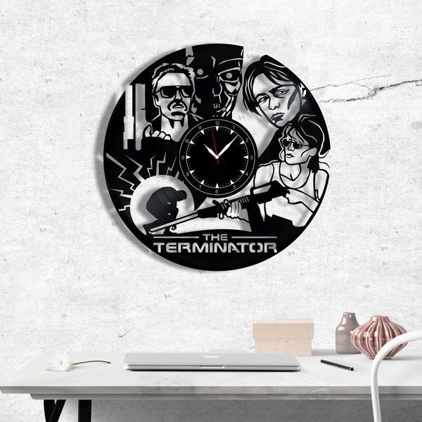 Wall Vinyl Record Clock Terminator 12" Vinyl-Clock-M-Terminator-2 photo
