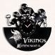 Настінний вініловий годинник Міннесота Вайкінгс, діаметр 30см Vinyl-Clock-Minnesota Vikings-1 фото 1