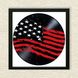 Vinyl Record Decor in a Wooden Frame US flag 14" UF-Frame-US flag-1 photo 3