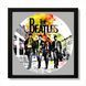 Настінний вініловий декор в дерев'яній рамці The Beatles, розміром 36см 580-4-2 фото