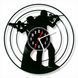 Wall Vinyl Record Clock Weapon 12" 124-1-3 photo