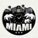 Wall Vinyl Record Clock Miami 12" Vinyl-Clock-Miami-1 photo 1