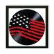 Vinyl Record Decor in a Wooden Frame US flag 14" UF-Frame-US flag-1 photo 1