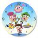 Настінний вініловий годинник Чарівні батьки, діаметр 30см UF-Clock-C-The Fairly OddParents-2 фото 1