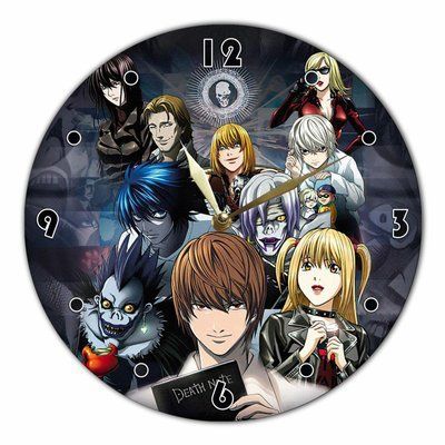 Настінний вініловий годинник Зошит смерті, діаметр 30см UF-Clock-Death Note-2 фото