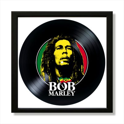 Vinyl Record Decor in a Wooden Frame Bob Marley 14" UF-Frame-Bob Marley-2 photo