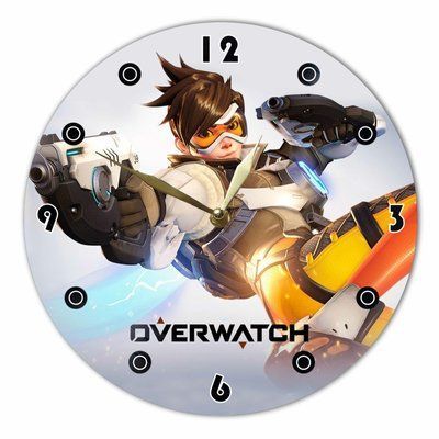 Настінний вініловий годинник Overwatch, діаметр 30см UF-Clock-Overwatch-1 фото