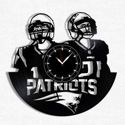 Wall Vinyl Record Clock New England Patriots 12" Vinyl-Clock-New England Patriots-2 photo