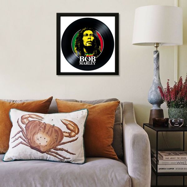 Vinyl Record Decor in a Wooden Frame Bob Marley 14" UF-Frame-Bob Marley-2 photo