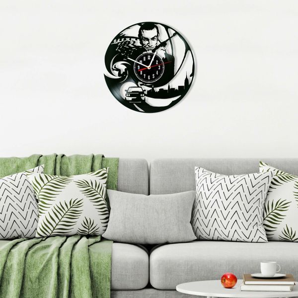 Wall Vinyl Record Clock James Bond 12" Vinyl-Clock-M-James Bond-10 photo