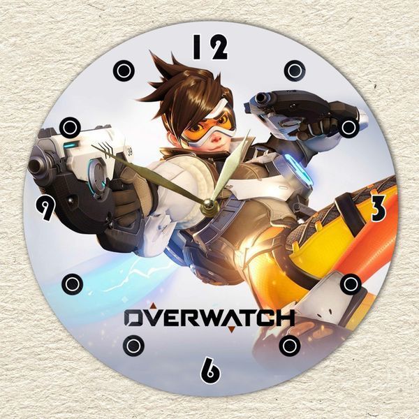 Настінний вініловий годинник Overwatch, діаметр 30см UF-Clock-Overwatch-1 фото