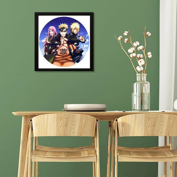 Vinyl Record Decor in a Wooden Frame Naruto 14" 241-4-2 photo