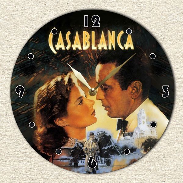 Настінний вініловий годинник Касабланка, діаметр 30см UF-Clock-M-Casablanca-1 фото