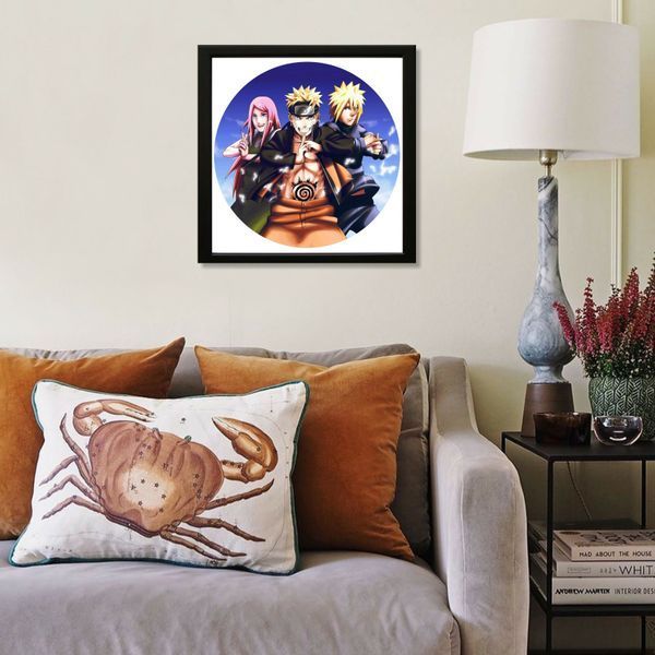 Vinyl Record Decor in a Wooden Frame Naruto 14" 241-4-2 photo