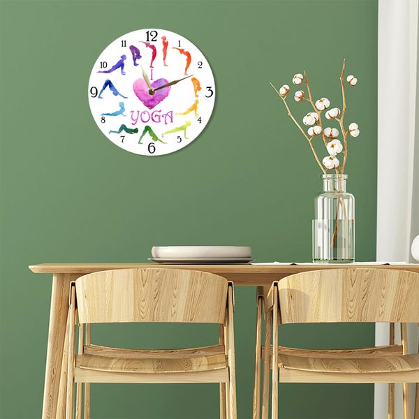 Wall Vinyl Record Clock Yoga 12" UF-Clock-Yoga-2 photo