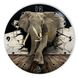 Wall Vinyl Record Clock Elephant 12" UF-Clock-Elephant-2 photo 1