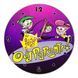 Настінний вініловий годинник Чарівні батьки, діаметр 30см UF-Clock-C-The Fairly OddParents-2 фото