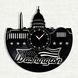 Wall Vinyl Record Clock Washington 12" 39-1-1 photo 1