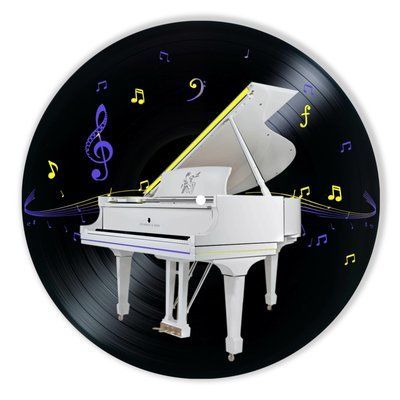 Vinyl Record Decor Piano 12" 591-3-1 photo