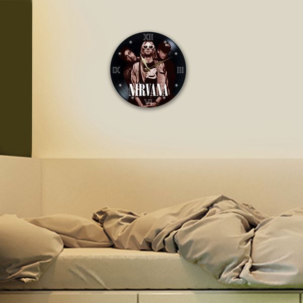 Wall Vinyl Record Clock Nirvana 12" UF-Clock-Nirvana-2 photo