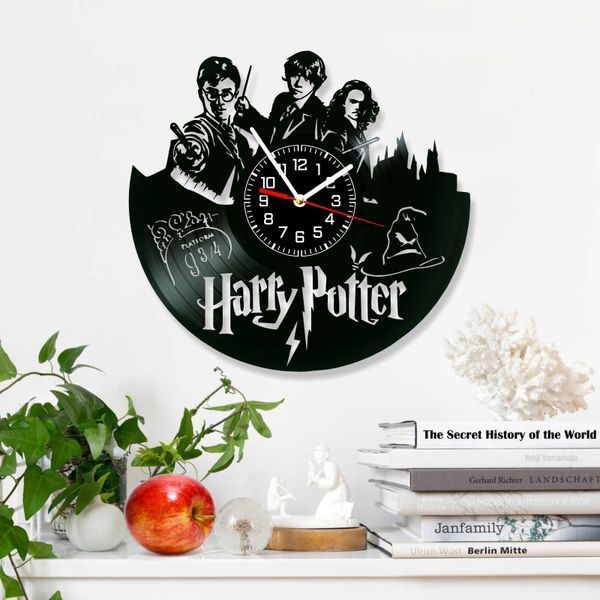 Wall Vinyl Record Clock Harry Potter 12" 736-1-5 photo