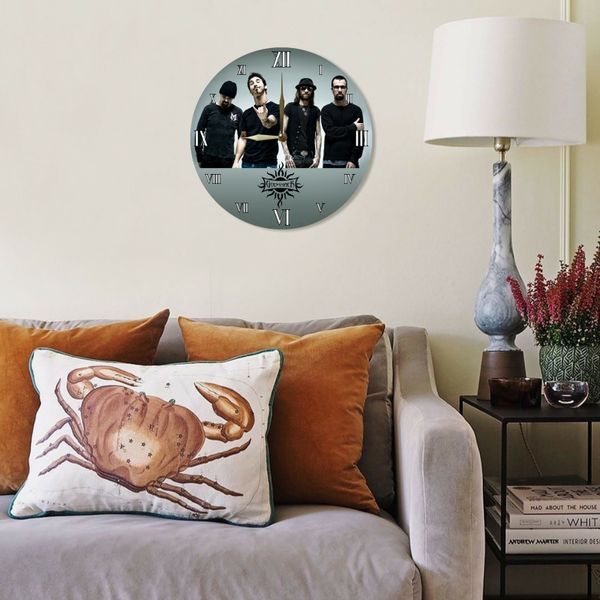 Настінний вініловий годинник Godsmack, діаметр 30см UF-Clock-Godsmack-2 фото