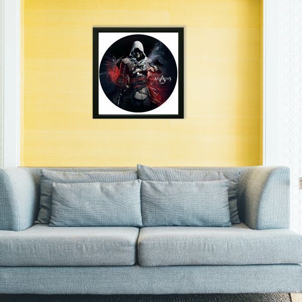 Vinyl Record Decor in a Wooden Frame Assassin's Creed 14" 246-4-1 photo