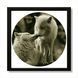 Vinyl Record Decor in a Wooden Frame Wolf 14" 85-4-1 photo 1