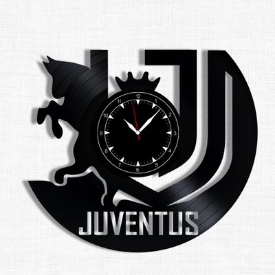 Wall Vinyl Record Clock FC Juventus 12" Vinyl-Clock-FC Juventus-1 photo