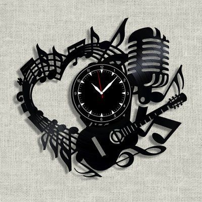 Wall Vinyl Record Clock Music 12" Vinyl-Clock-Music-1 photo