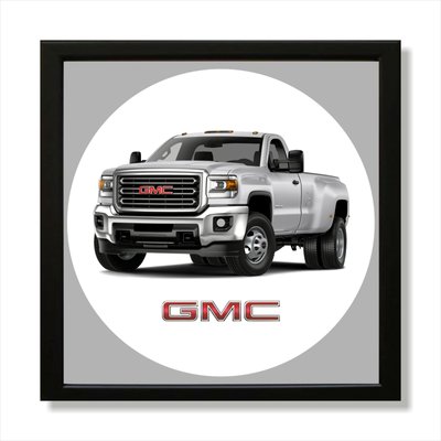 Vinyl Record Decor in a Wooden Frame GMC 14" UF-Frame-GMC-2 photo