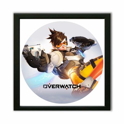 Vinyl Record Decor in a Wooden Frame Overwatch 14" UF-Frame-Overwatch-1 photo