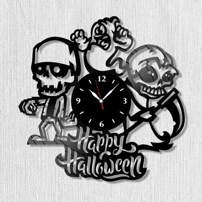 Wall Vinyl Record Clock Halloween 12" Vinyl-Clock-Halloween-2 photo