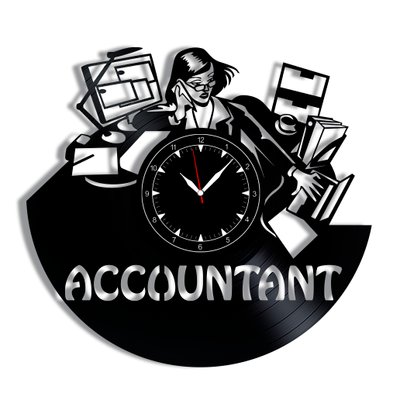 Wall Vinyl Record Clock Accountant 12" Vinyl-Clock-Accountant-1 photo