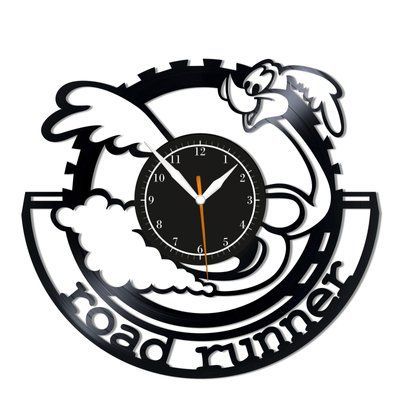 Настінний вініловий годинник Дорожній бігун, діаметр 30см Vinyl-Clock-C-Road Runner-2 фото