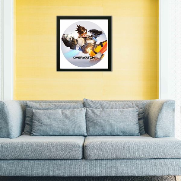 Vinyl Record Decor in a Wooden Frame Overwatch 14" UF-Frame-Overwatch-1 photo