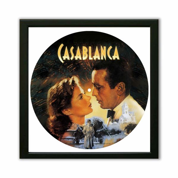 Vinyl Record Decor in a Wooden Frame Casablanca 14" UF-Frame-M-Casablanca-1 photo