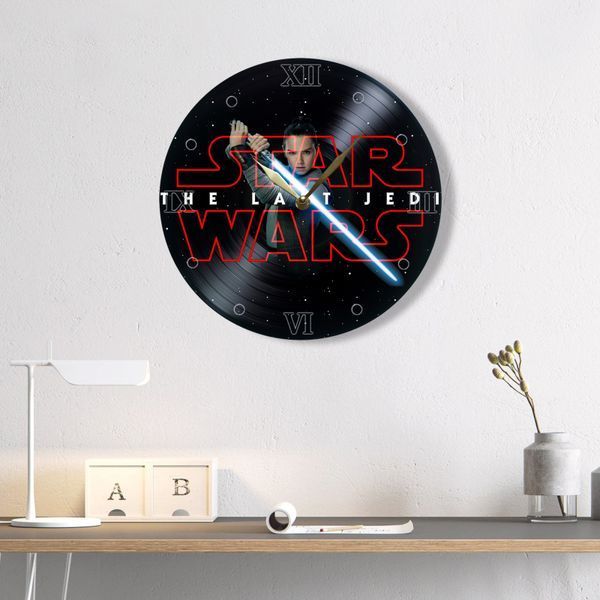 Wall Vinyl Record Clock Star Wars 12" 143-2-4 photo