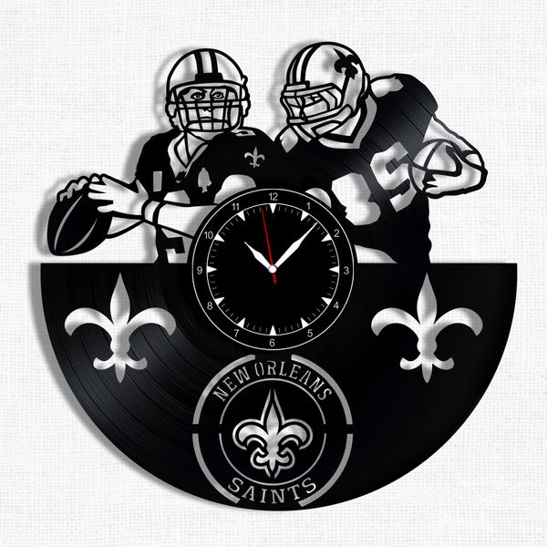 Wall Vinyl Record Clock New Orleans Saints 12" Vinyl-Clock-New Orleans Saints-1 photo