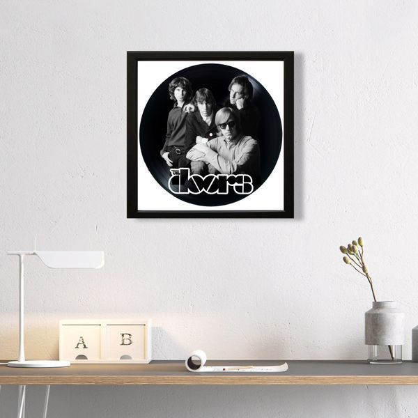 Vinyl Record Decor in a Wooden Frame The Doors 14" 581-4-1 photo